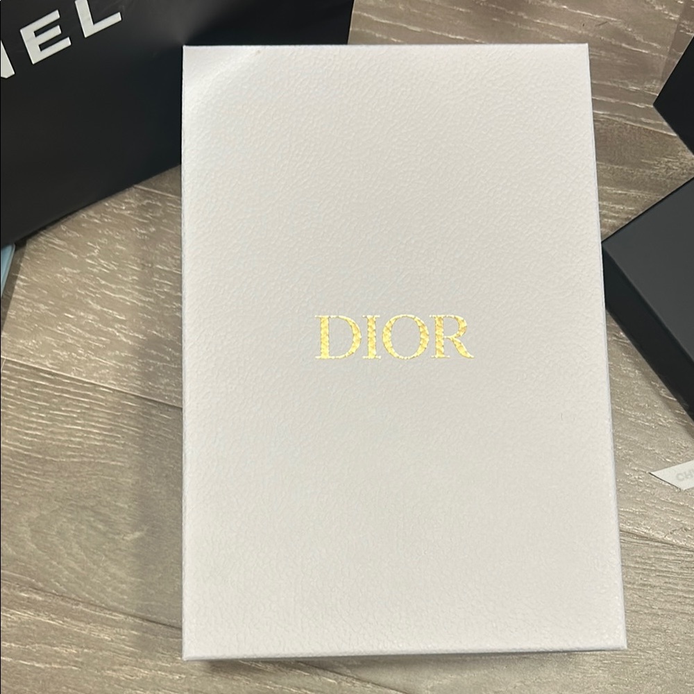 Dior White and Gold Shoe Box